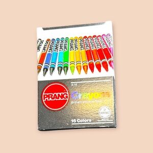 PRANG Crayons 16 Colors Unused Brilliant and Non-Toxic Red Green Blue Yellow ++